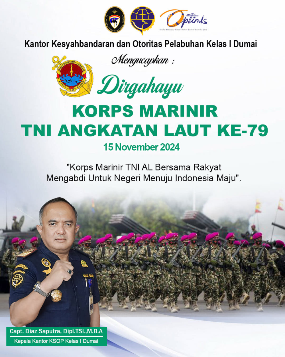 Dirgahayu Korps Marinir TNI AL Ke-79 15 November 2024