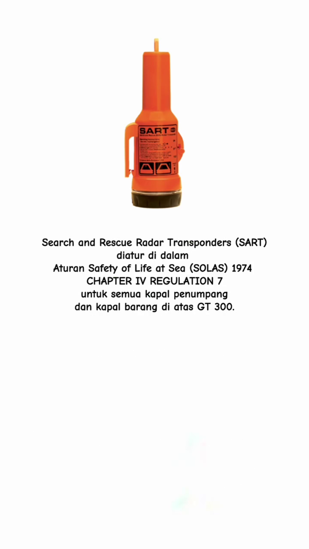 Pengujian alat Search and Rescue Radar Transponders (SART) pada kapal penumpang