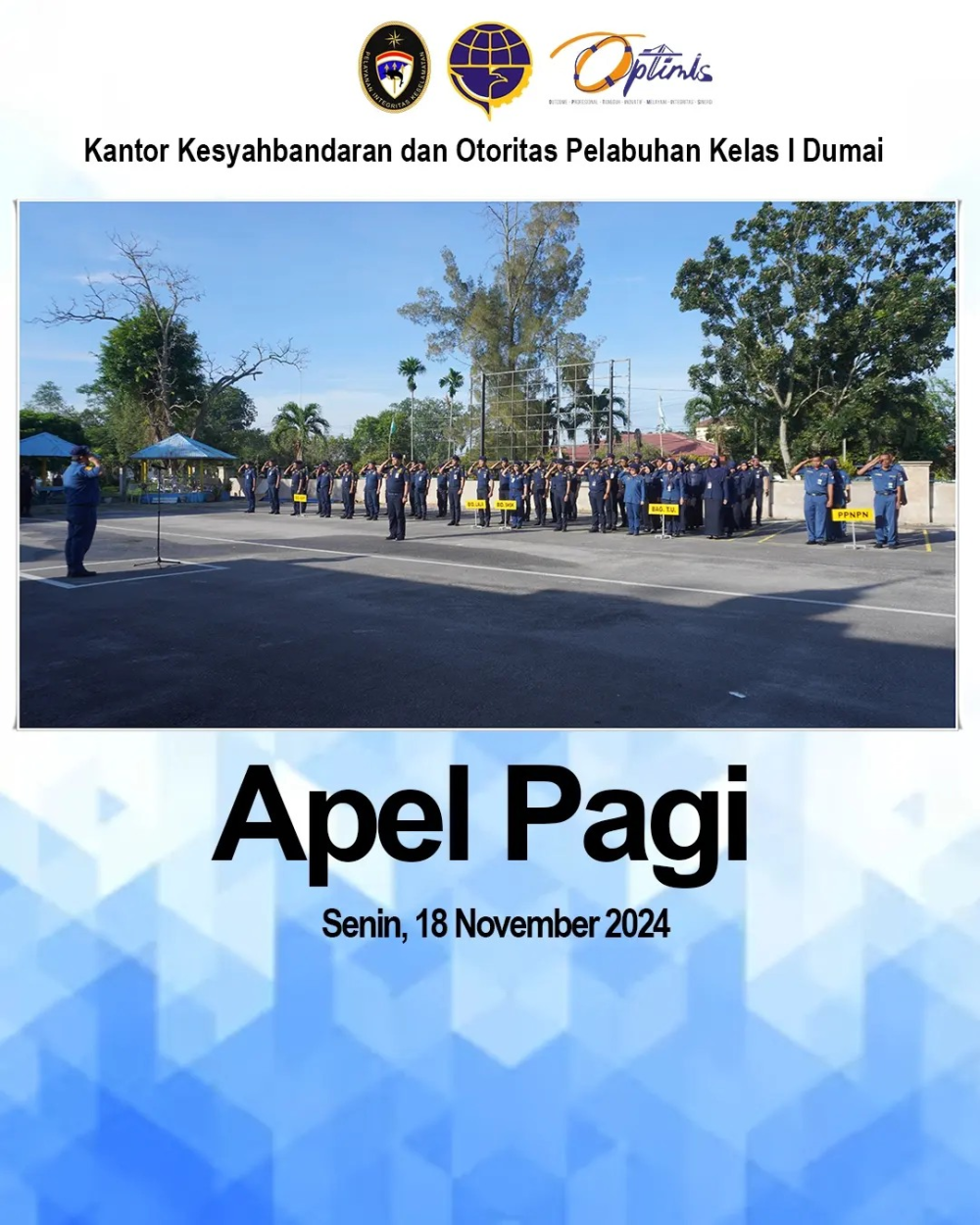 APEL PAGI DI KANTOR KSOP KELAS I DUMAI