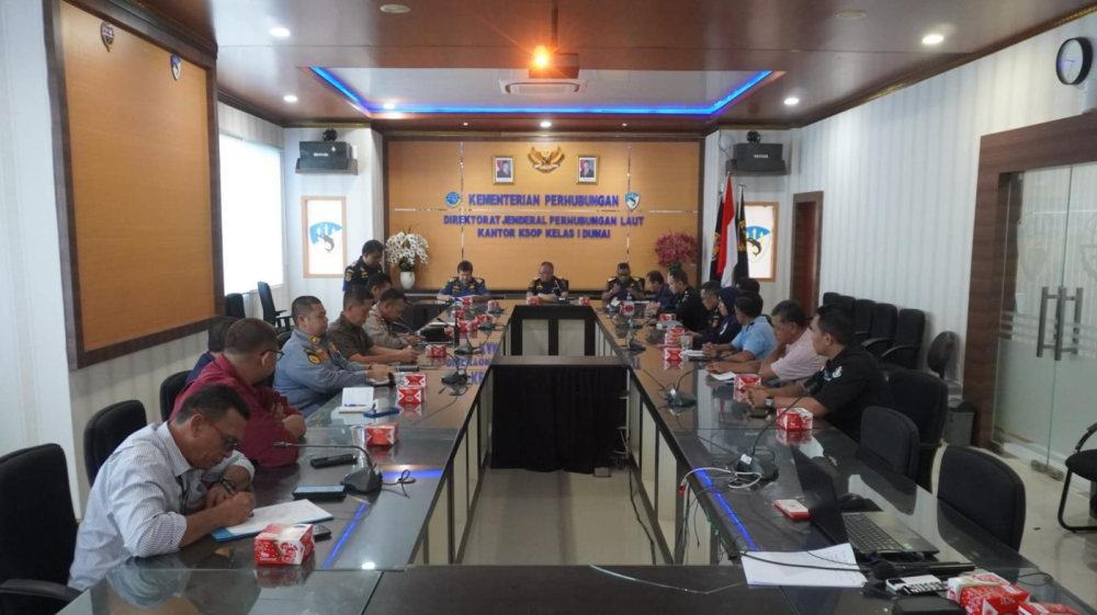 RAPAT PENETAPAN TATA KELOLA ANTARMODA TRANSPORTASI DI TERMINAL PENUMPANG PELABUHAN DUMAI