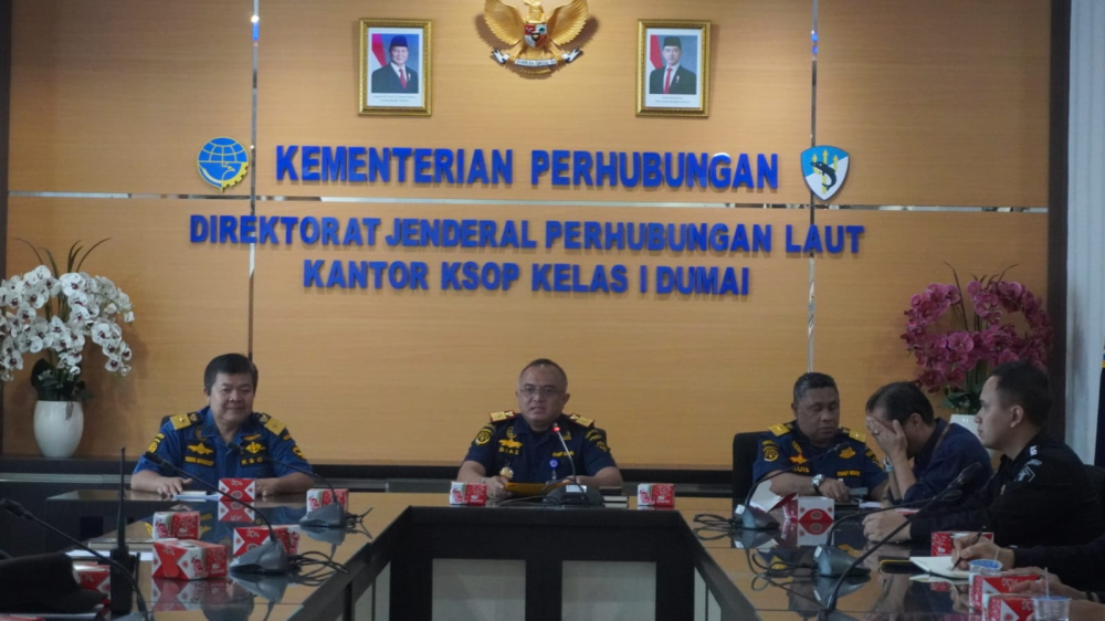 RAPAT PENETAPAN TATA KELOLA ANTARMODA TRANSPORTASI DI TERMINAL PENUMPANG PELABUHAN DUMAI