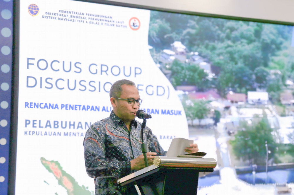 TINGKATKAN KESELAMATAN PELAYARAN SEKITAR KEPULAUAN MENTAWAI, KEMENHUB TETAPKAN ALUR PELAYARAN, SISTEM RUTE DAN ZONA LABUH PELABUHAN SIKAKAP