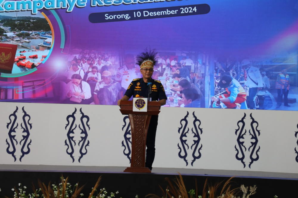 Kemenhub Gelar Kampanye Keselamatan Pelayaran dalam Program Quick Win 100 Hari di Sorong - Papua