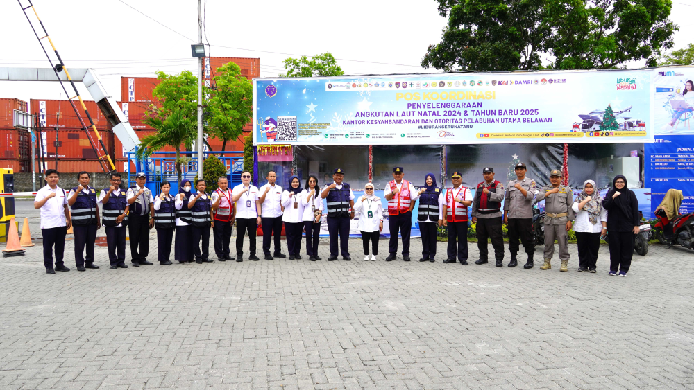 INSPEKTORAT JENDERAL KEMENTERIAN PERHUBUNGAN, MONITORING NATARU 2024 DI PELABUHAN BELAWAN