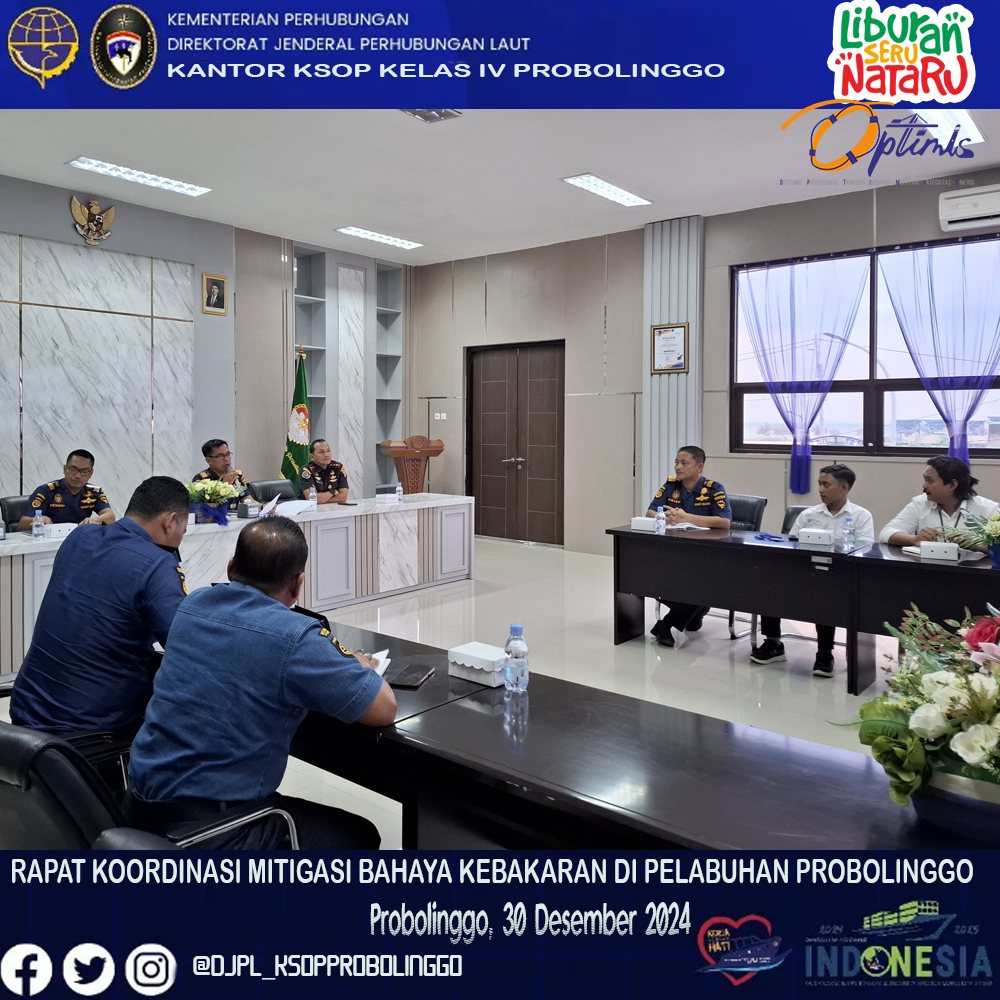 KSOP PROBOLINGGO MITIGASI KEBAKARAN KAPAL DI PELABUHAN PROBOLINGGO