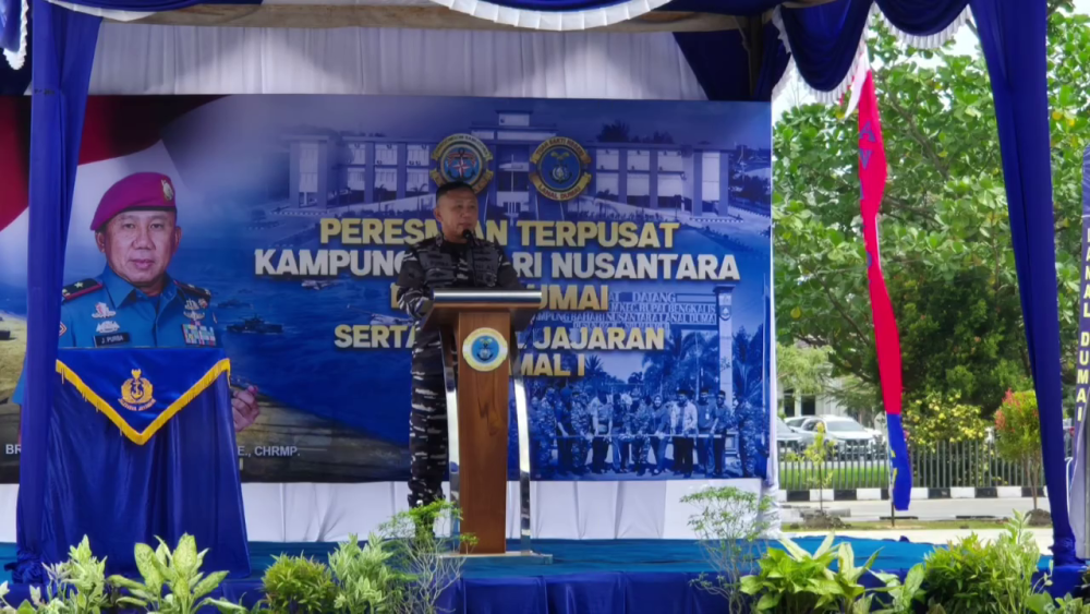 KSOP KELAS I DUMAI MENGHADIRI PERESMIAN KAMPUNG BAHARI NUSANTARA DI LANAL DUMAI