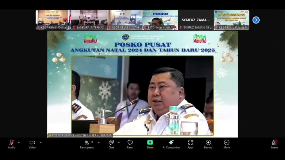PEMBUKAAN POSKO ANGKUTAN NATAL TAHUN 2024 DAN TAHUN BARU 2025