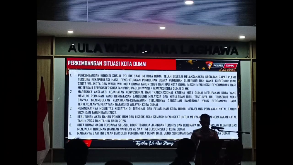 RAPAT KOORDINASI LiINTAS SEKTORAL KESIAPAN OPERASI LILIN LK TAHUN 2024 DI POlRES DUMAI