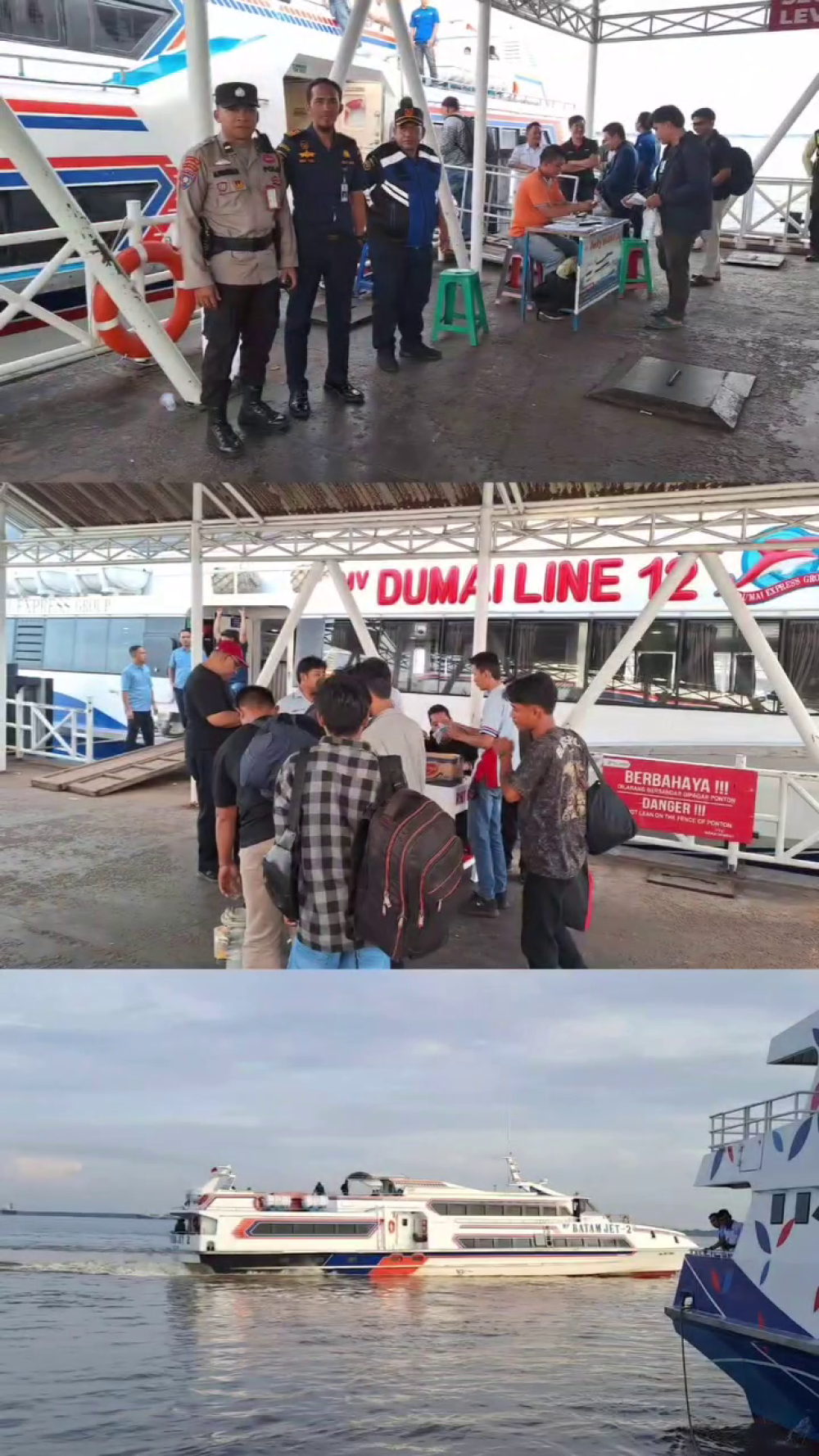 KEGIATAN EMBARKASI & DEBARKASI PENUMPANG ANGKUTAN LAUT NATARU 2024. 2025 DI PELABUHAN DUMAI