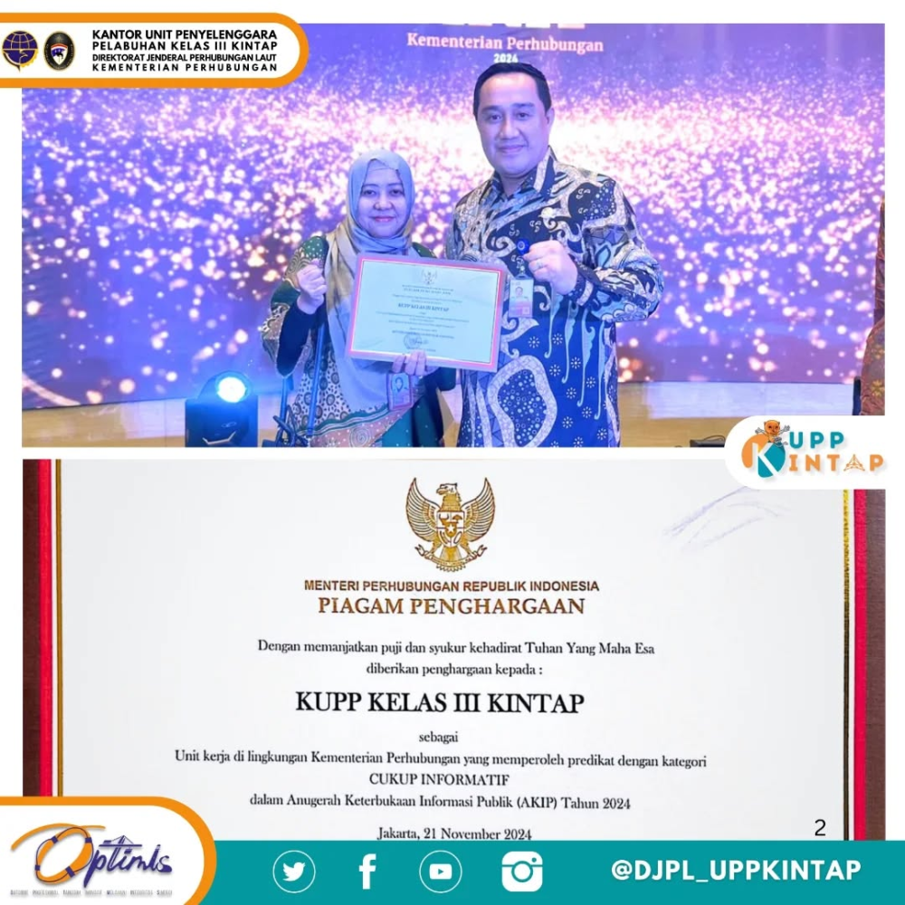ANUGERAH KETERBUKAAN INFORMASI PUBLIK (AKIP) KEMENHUB 2024