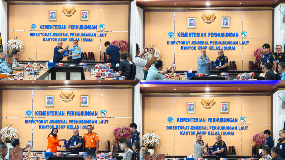 RAPAT EVALUASI PENYELENGGARAAN ANGKUTAN LAUT NATAL 2024 dan TAHUN BARU 2025 DI PELABUHAN  DUMAI