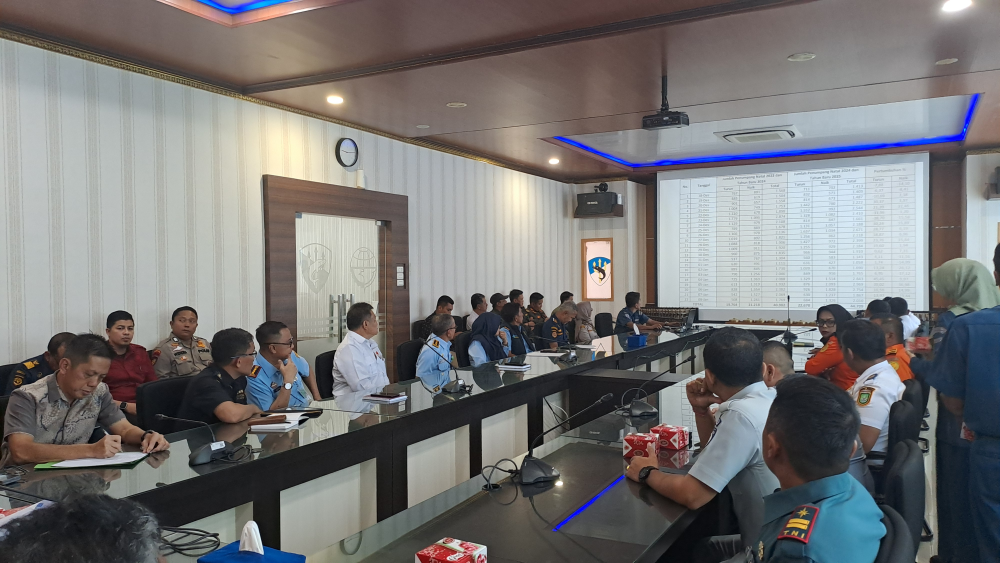 RAPAT EVALUASI PENYELENGGARAAN ANGKUTAN LAUT NATAL 2024 dan TAHUN BARU 2025 DI PELABUHAN  DUMAI