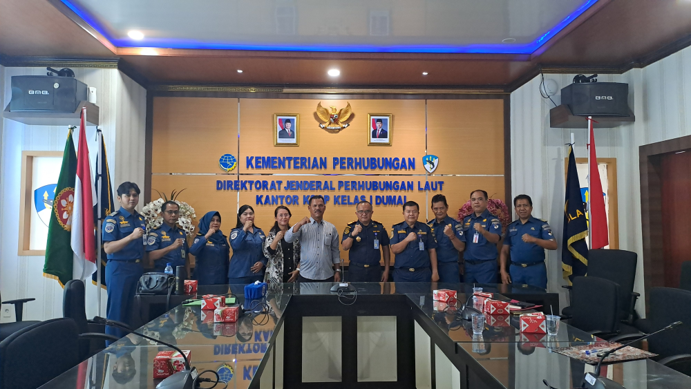PENANDATANGANAN PERJANJIAN KERJASAMA ANTARA KANTOR KSOP KELAS I DUMAI DENGAN PT. MARITA MAKMUR JAYA TENTANG PENGGUNAAN PERAIRAN TERMINAL KHUSUS  (TERSUS)  PT. MARITA MAKMUR JAYA