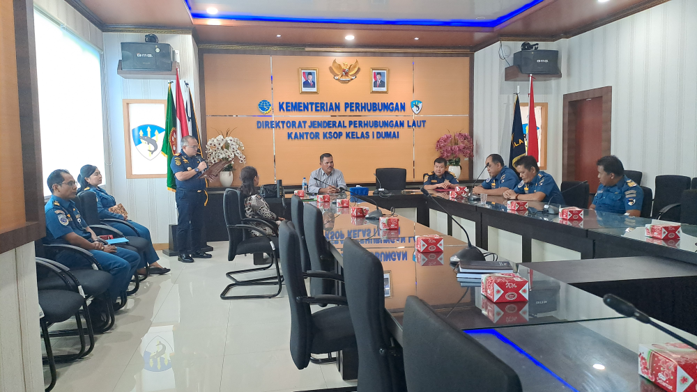 PENANDATANGANAN PERJANJIAN KERJASAMA ANTARA KANTOR KSOP KELAS I DUMAI DENGAN PT. MARITA MAKMUR JAYA TENTANG PENGGUNAAN PERAIRAN TERMINAL KHUSUS  (TERSUS)  PT. MARITA MAKMUR JAYA