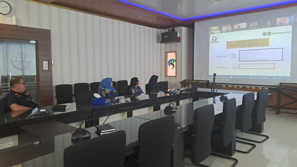 KANTOR KSOP KELAS I DUMAI MENGIKUTI RAPAT KOORDINASI PENINGKATAN PELAYANAN PUBLIK MELALUI KEPATUHAN PENERAPAN STANDAR PELAYANAN