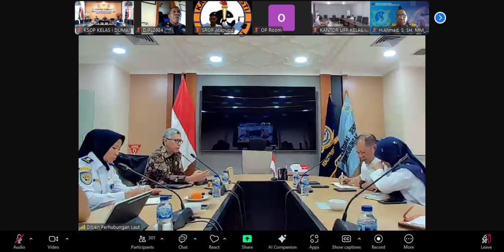 KANTOR KSOP Kelas I Dumai mengikuti kegiatan rapat Pembahasan Rencana Penyusunan Peraturan Pelaksanaan dari UU No. 66 Tahun 2024