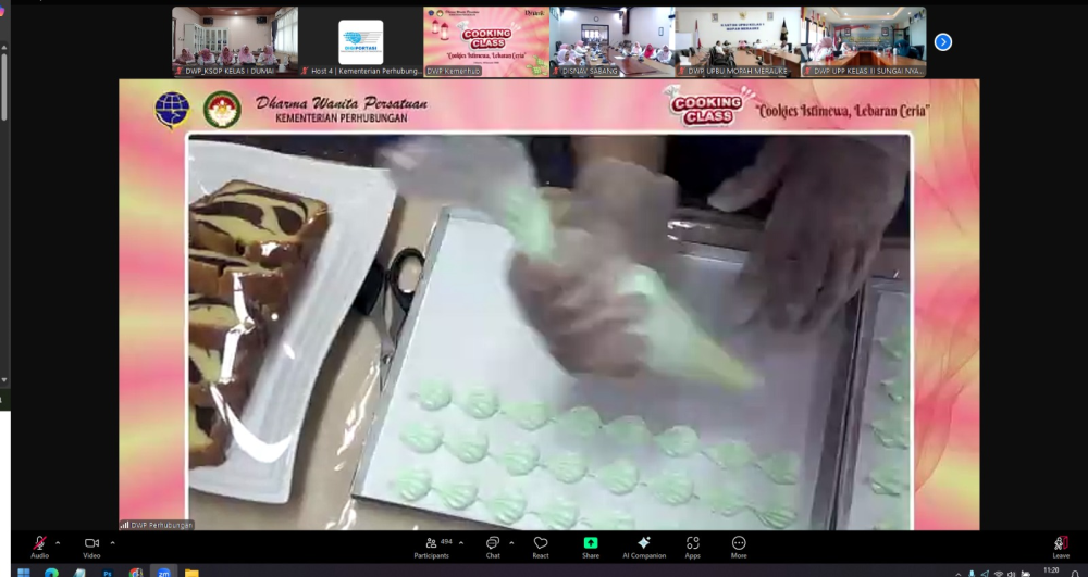 DWP kantor KSOP KELAS I DUMAI MENGIKUTI KEGIATAN COOKING CLASS