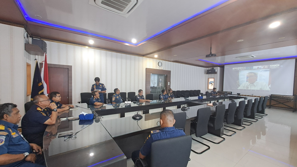 Kantor KSOP Kelas I Dumai mengikuti kegiatan Arahan Direktur Jenderal Perhubungan Laut Terkait Pembentukan Tim Kelompok Kerja (Pokja)