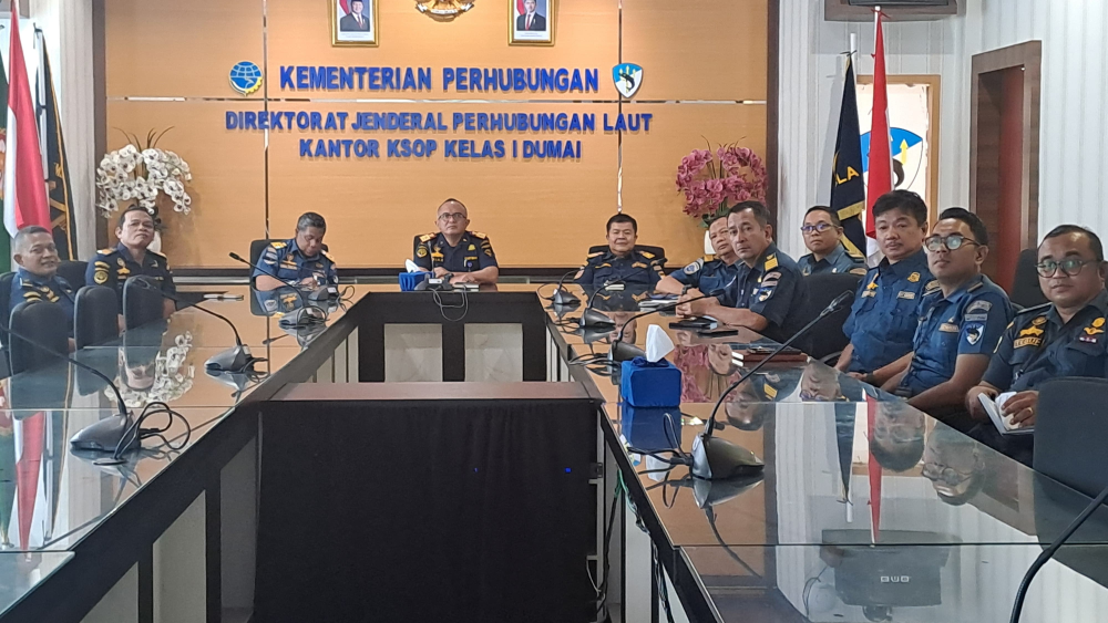 Kantor KSOP Kelas I Dumai mengikuti kegiatan Arahan Direktur Jenderal Perhubungan Laut Terkait Pembentukan Tim Kelompok Kerja (Pokja)
