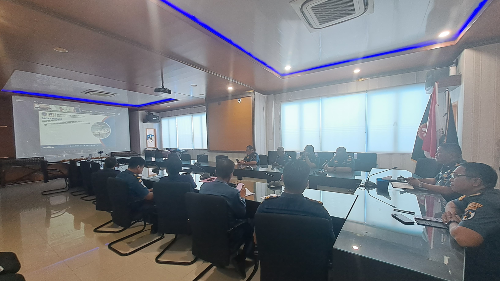 Kantor KSOP Kelas I Dumai mengikuti kegiatan Monitoring dan Evaluasi Pemeliharaan Kapal Negara Patroli (Docking dan Repowering)