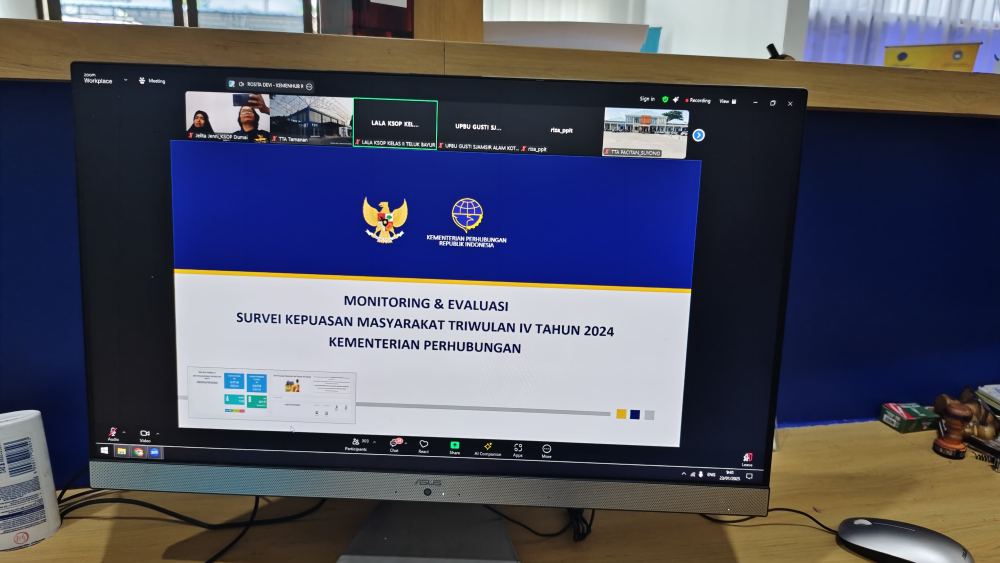 Kantor KSOP Kelas I Dumai mengikuti kegiatan Monitoring dan Evaluasi survei Kepuasan Masyarakat (SKM)
