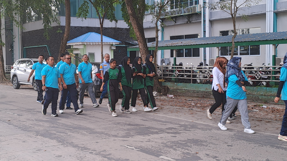 KANTOR KSOP KELAS I DUMAI MELAKUKAN KEGIATAN JALAN SANTAI