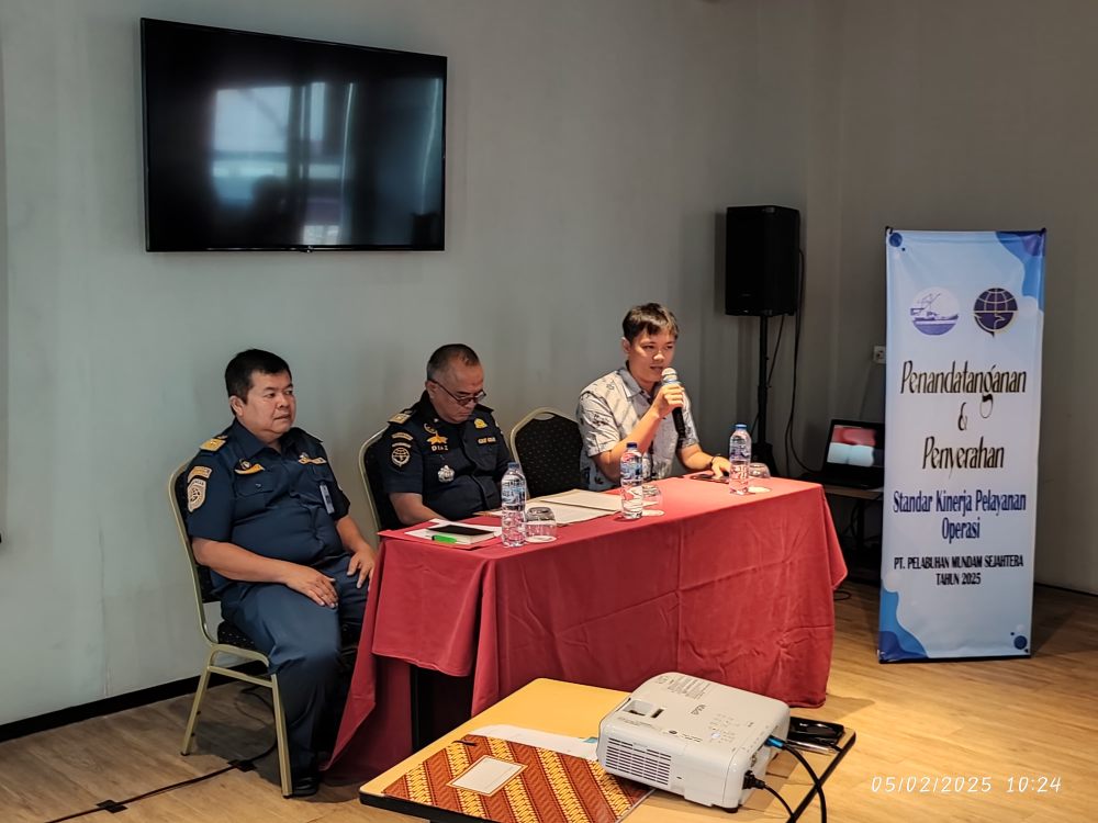 Kantor KSOP Kelas I Dumai menghadiri undangan Penandatangan Standar Kinerja Operasional PT. Pelabuhan Mundam Sejahtera.
