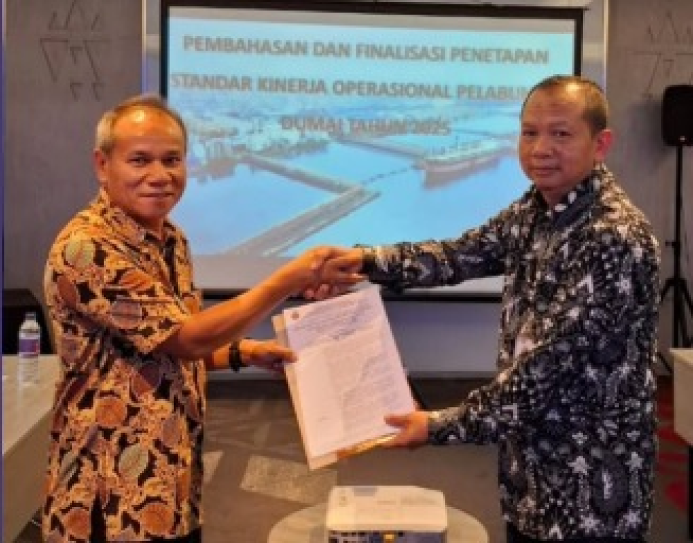 Kantor KSOP Kelas I Dumai menghadiri Kegiatan Pembahasan dan Finalisasi Penetapan Standar Kinerja Operasional Pelabuhan Dumai Tahun 2025