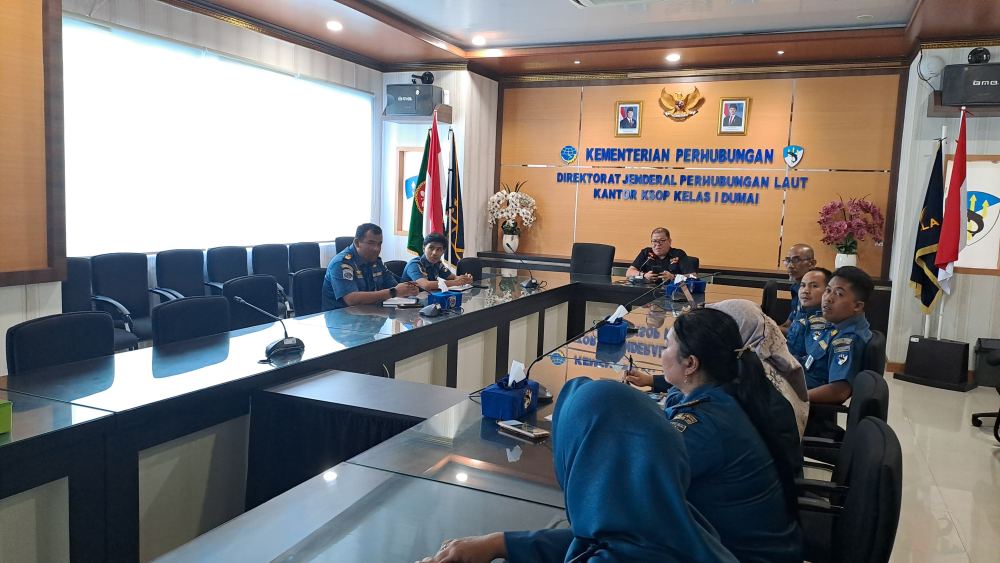 Kantor KSOP Kelas I Dumai melaksanakan Rapat antar Bidang dan Bagian untuk mengoptimalkan penggunaan Modul E-Blanko pada Aplikasi MaritimHub