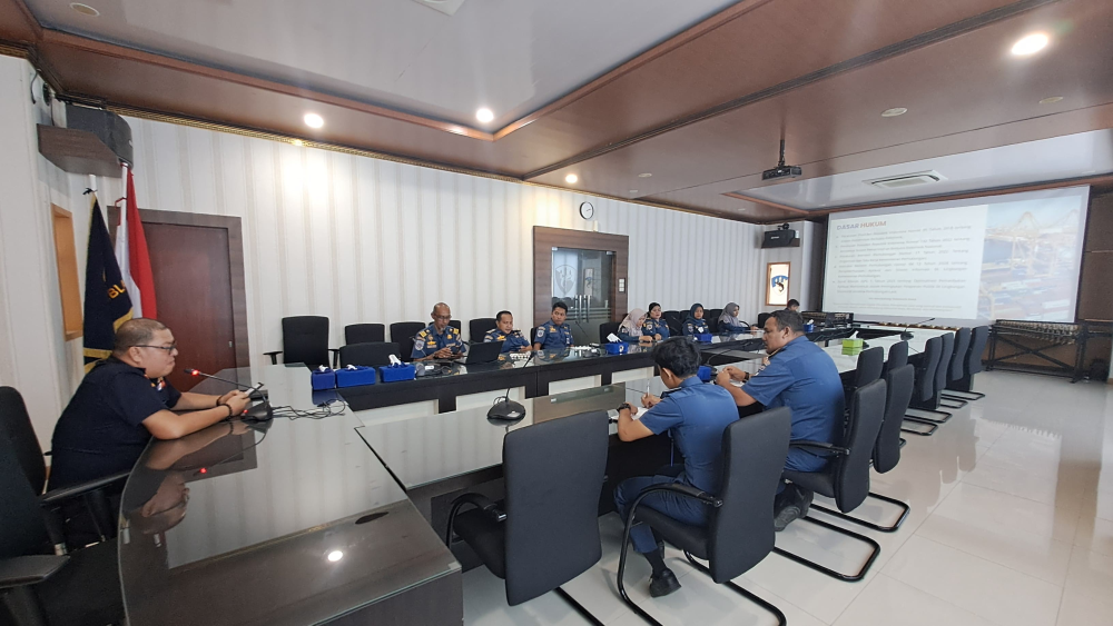 Kantor KSOP Kelas I Dumai melaksanakan Rapat antar Bidang dan Bagian untuk mengoptimalkan penggunaan Modul E-Blanko pada Aplikasi MaritimHub