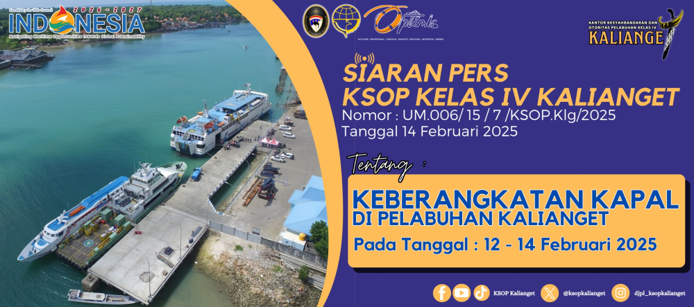 Siaran Pers KSOP Kelas IV Kalianget - 14 Februari 2025