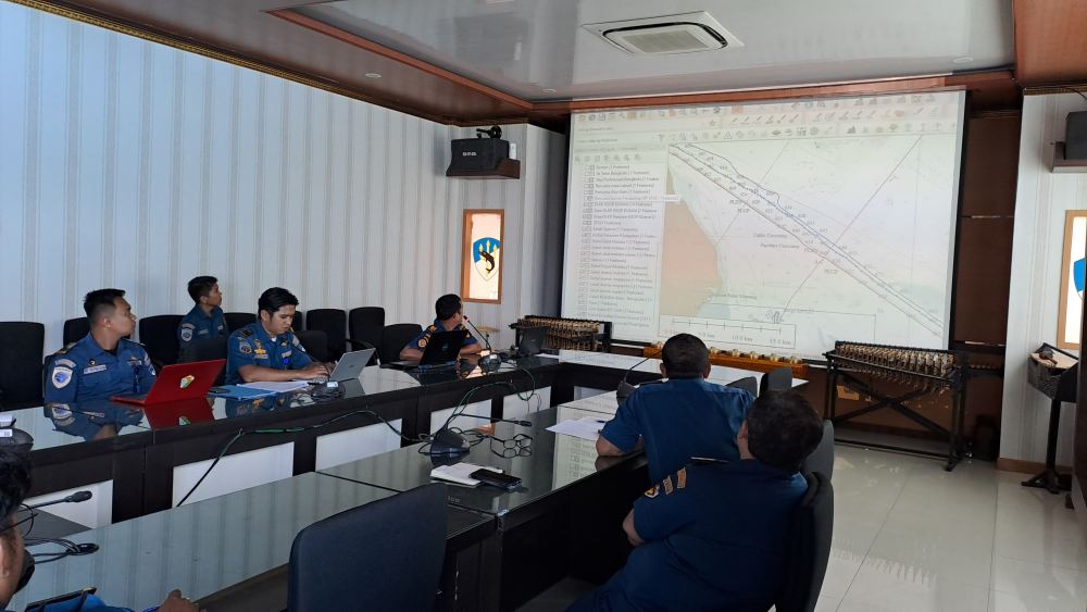 Kantor KSOP Kelas I Dumai melaksanakan kegiatan Rapat Pembahasan Rencana Penetapan Area Ship to Ship (STS) di Wilayah Perairan Dumai.