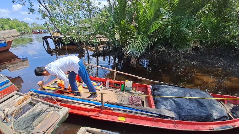 Kantor KSOP Kelas I Dumai melakukan kegiatan Pengukuran Kapal Nelayan GT<7 dalam rangka Penerbitan&nbsp;Pas&nbsp;Kecil
