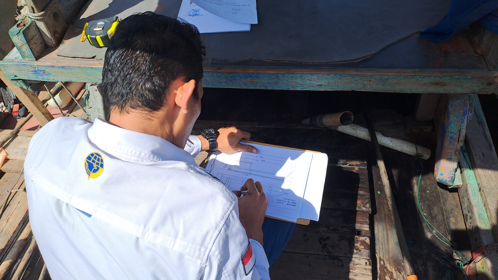 Kantor KSOP Kelas I Dumai melakukan kegiatan Pengukuran Kapal Nelayan GT<7 dalam rangka Penerbitan&nbsp;Pas&nbsp;Kecil