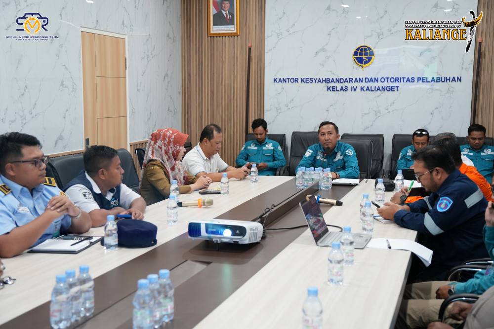 KSOP Kelas IV Kalianget menggelar Rapat Koordinasi Persiapan Angkutan Lebaran 2025 di Pelabuhan Kalianget