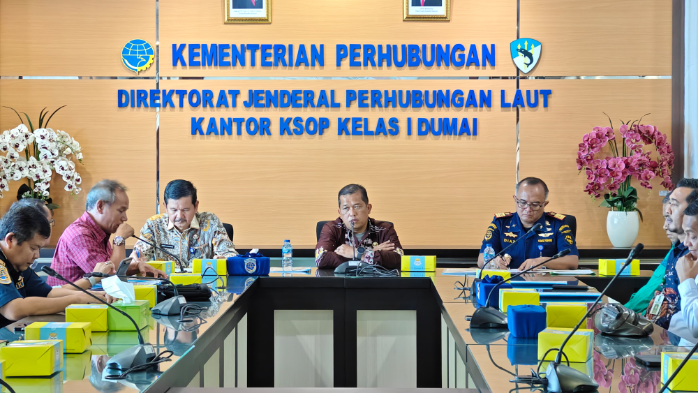 Kantor KSOP Kelas I Dumai melaksanakan Sosialisasi Keputusan Menteri Perhubungan Nomor KM 85 Tahun 2024 tentang Rencana Induk Pelabuhan Dumai