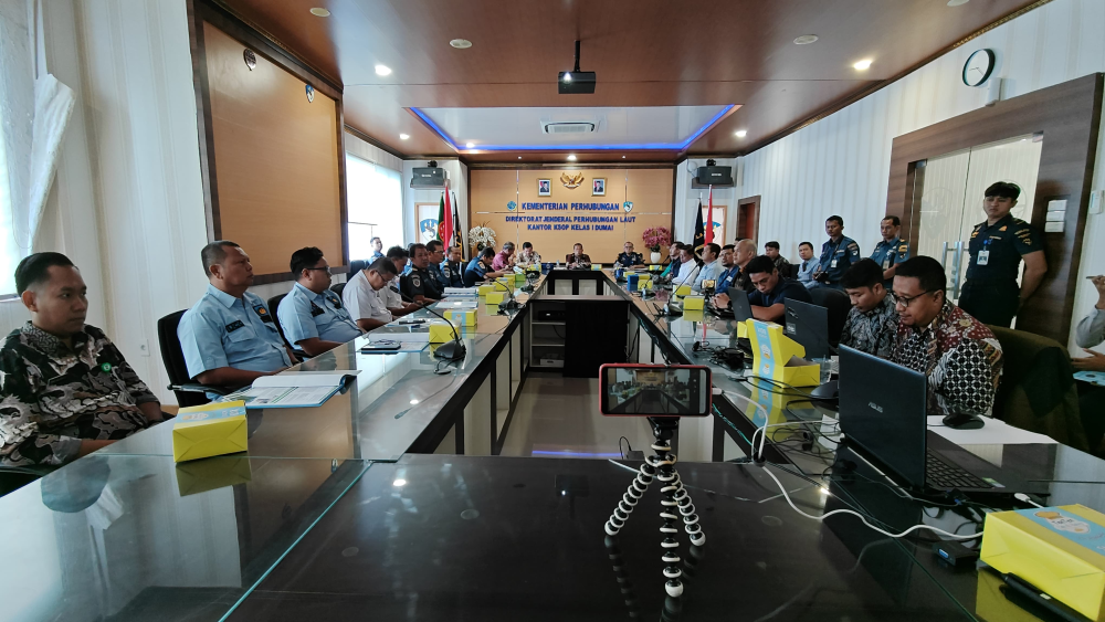 Kantor KSOP Kelas I Dumai melaksanakan Sosialisasi Keputusan Menteri Perhubungan Nomor KM 85 Tahun 2024 tentang Rencana Induk Pelabuhan Dumai