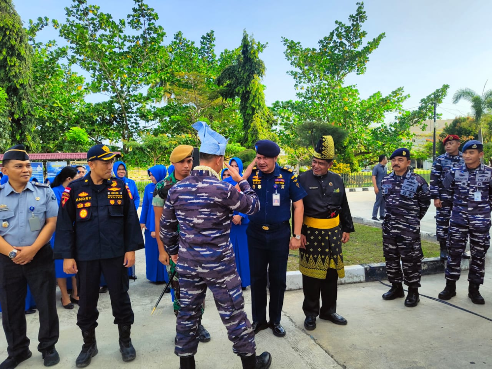 KANTOR KSOP KELAS I DUMAI HADIRI UNDANGAN PENYAMBUTAN DANLANAL DUMAI YANG BARU DI MAKO LANAL DUMAI