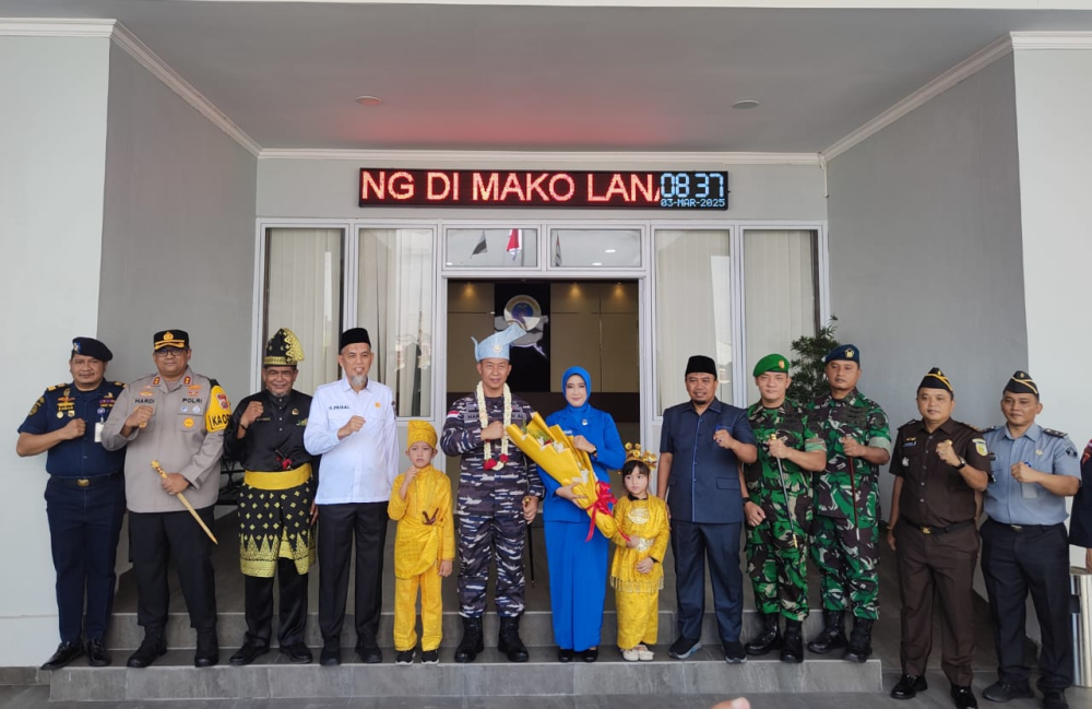 KANTOR KSOP KELAS I DUMAI HADIRI UNDANGAN PENYAMBUTAN DANLANAL DUMAI YANG BARU DI MAKO LANAL DUMAI