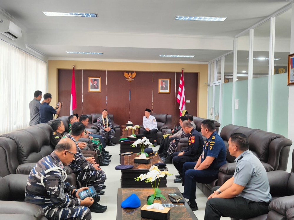 KANTOR KSOP KELAS I DUMAI HADIRI UNDANGAN PENYAMBUTAN DANLANAL DUMAI YANG BARU DI MAKO LANAL DUMAI