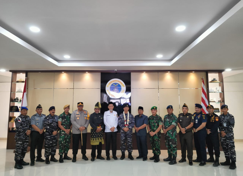 KANTOR KSOP KELAS I DUMAI HADIRI UNDANGAN PENYAMBUTAN DANLANAL DUMAI YANG BARU DI MAKO LANAL DUMAI
