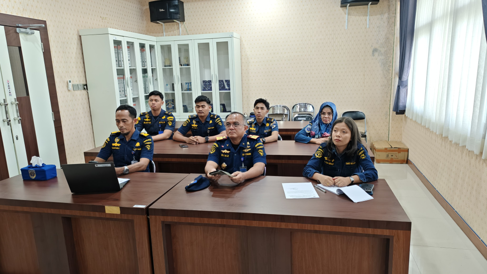 Kantor KSOP  Kelas I Dumai mengikuti Rapat Evaluasi Uji Kelaiklautan Kapal Penumpang Angkutan Lebaran Tahun 2025