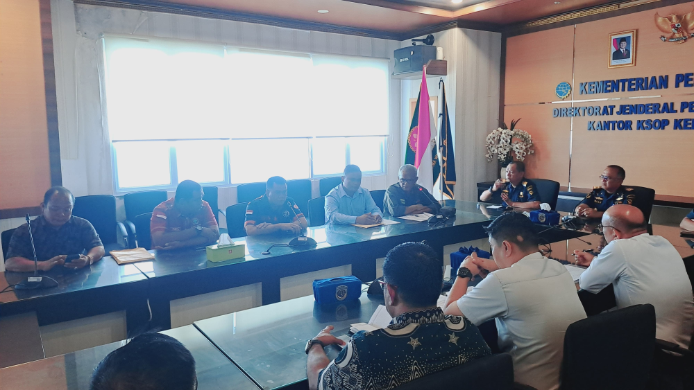 Rapat Lanjutan Evaluasi dan Implementasi Peraturan Menteri Perhubungan Nomor KM 35 Tahun 2007 tentang Pedoman Perhitungan Tarif Pelayanan Jasa Bongkar Muat dari dan ke Kapal di pelabuhan wilayah kerja Kantor KSOP Kelas I Dumai.