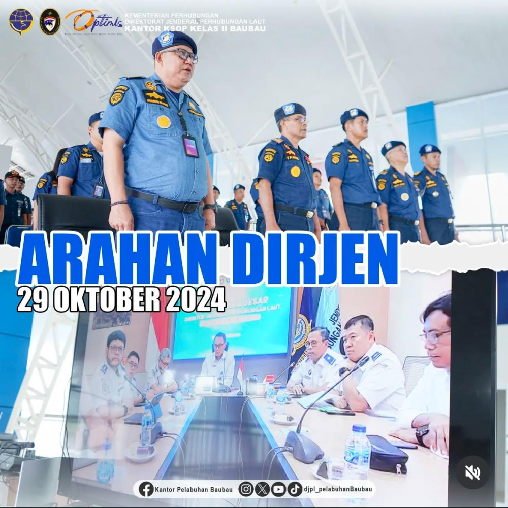 Apel Besar Pengarahan Dirjen Perhubungan Laut.