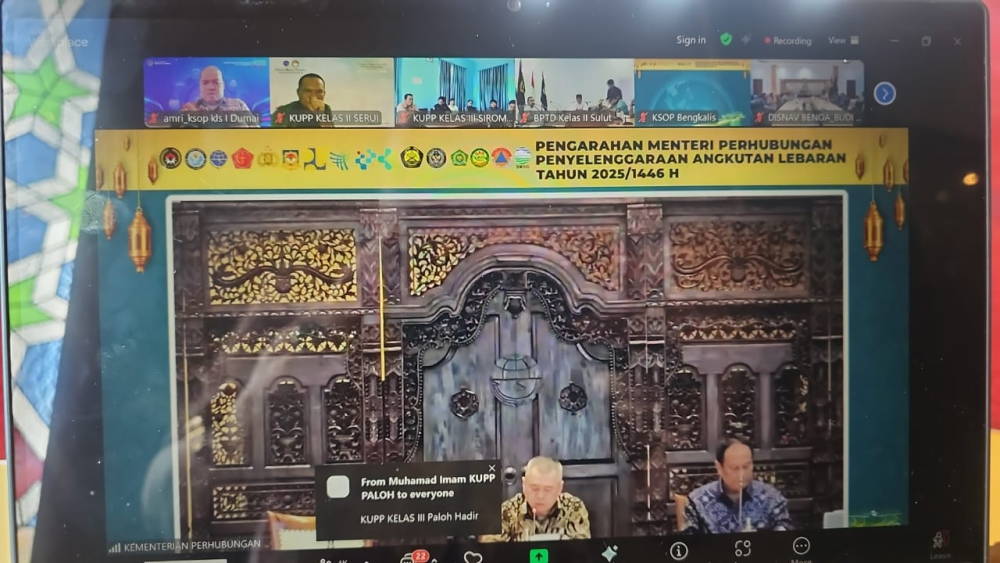Rapat Koordinasi Angkutan Lebaran Tahun 2025 (1446 H) Kementerian Perhubungan