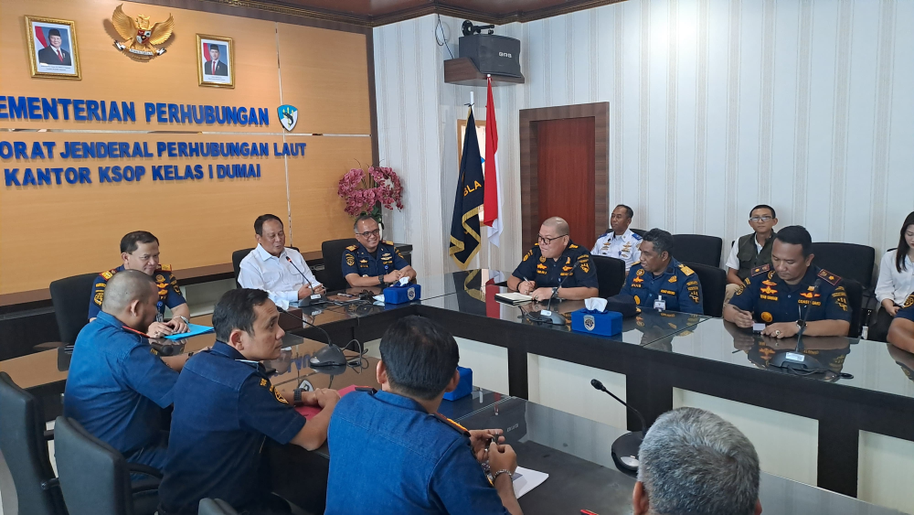 KUNJUNGAN KERJA WAKIL MENTERI PERHUBUNGAN KE KOTA DUMAI