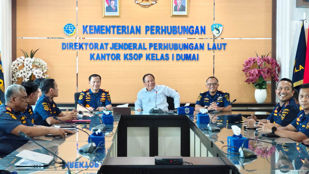 KUNJUNGAN KERJA WAKIL MENTERI PERHUBUNGAN KE KOTA DUMAI