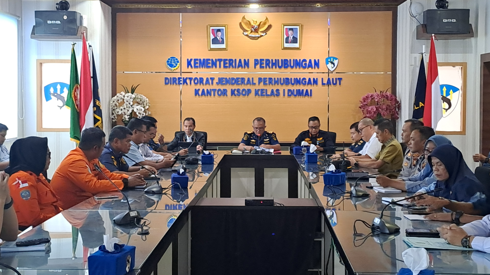 Rapat koordinasi Angkutan Lebaran Tahun 2025 di Pelabuhan Dumai