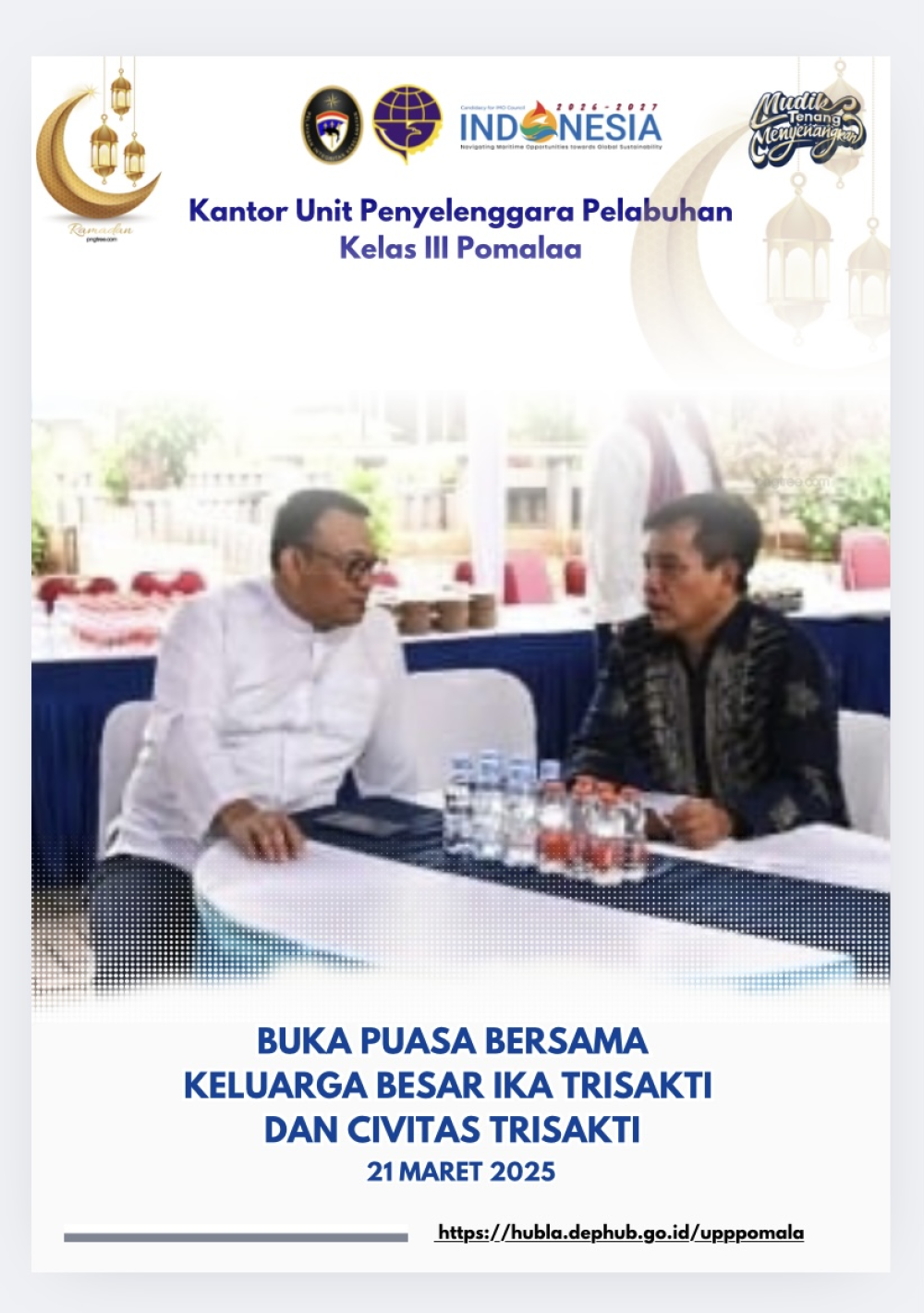 Kepala KUPP Pomalaa Bpk Eidy Sutrisno S Hadji Djafar Buka Puasa Bersama yang diselenggarakan oleh Ikatan Alumni (IKA) Trisakti