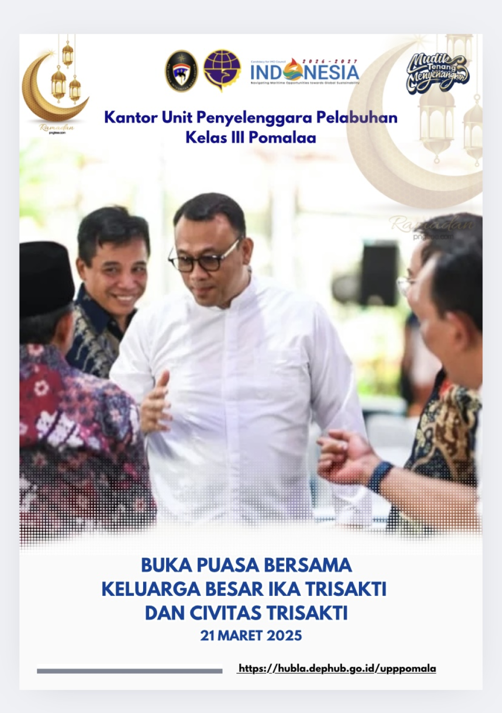 Kepala KUPP Pomalaa Bpk Eidy Sutrisno S Hadji Djafar Buka Puasa Bersama yang diselenggarakan oleh Ikatan Alumni (IKA) Trisakti